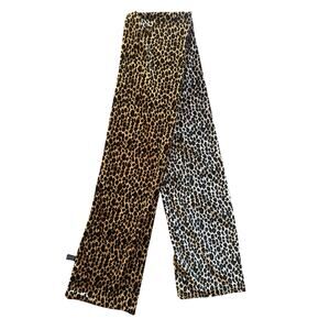 Extra Long Velveteen Cheetah Print Scarf